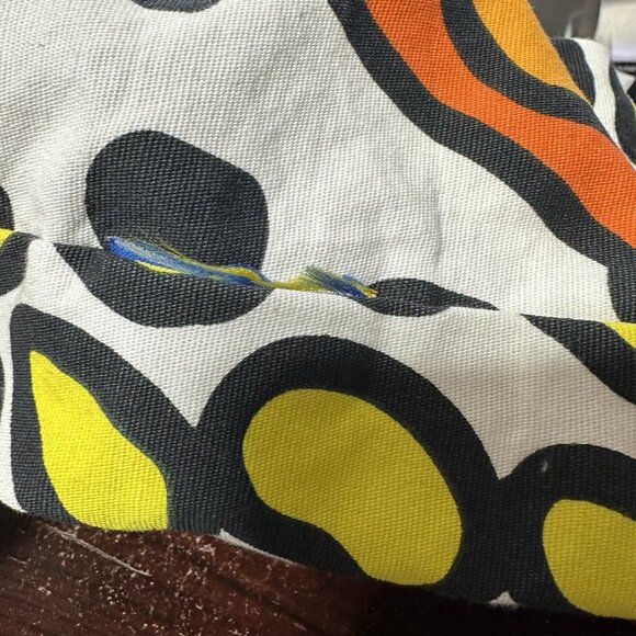 IKEA Treblad Canvas Tote Bag Orange Citrus Yellow Black White Boho Hippie Style - Picture 11 of 11